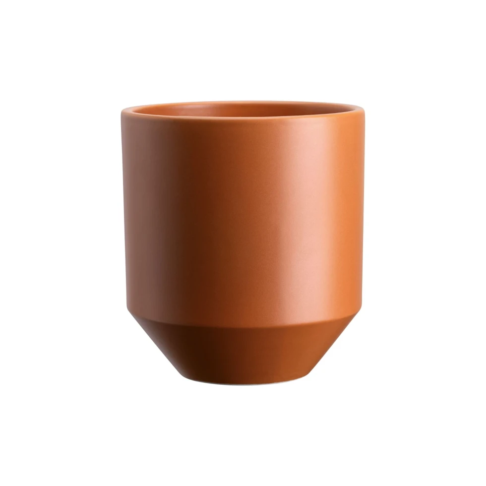 Doniczka Lily Glazed Tangerine Orange