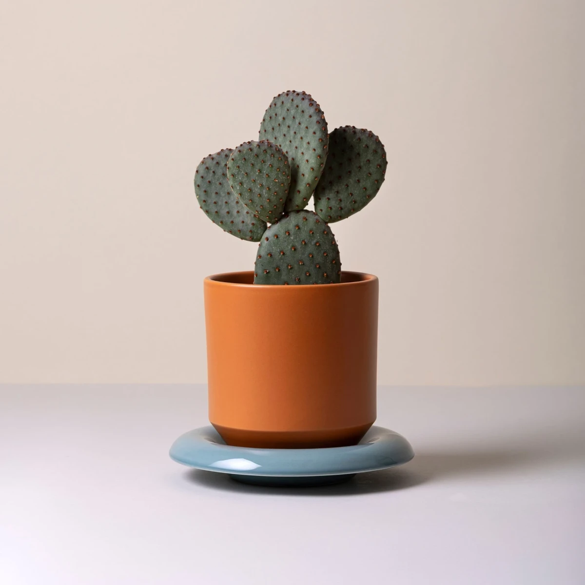 Doniczka Lily Glazed Tangerine Orange