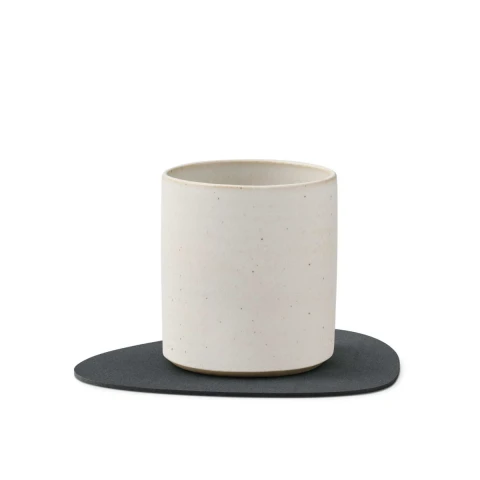 Komplet 4 podkładek pod szklankę Glass Mat Curve Nupo Anthracite 11x13cm