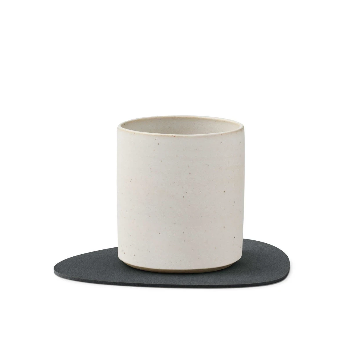 Komplet 4 podkładek pod szklankę Glass Mat Curve Nupo Anthracite 11x13cm