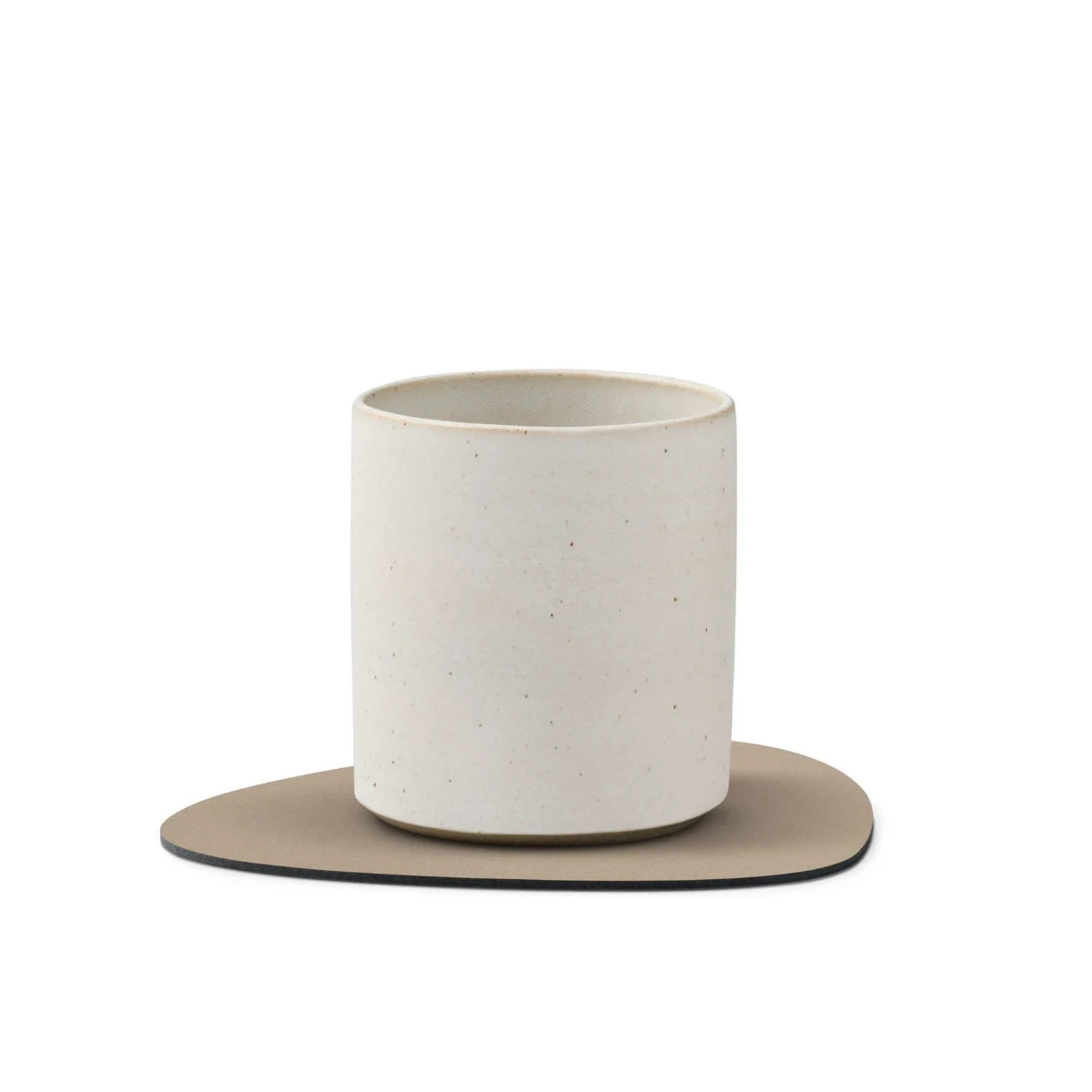 Komplet 4 podkładek pod szklankę Glass Mat Curve Nupo Clay Brown 11x13cm