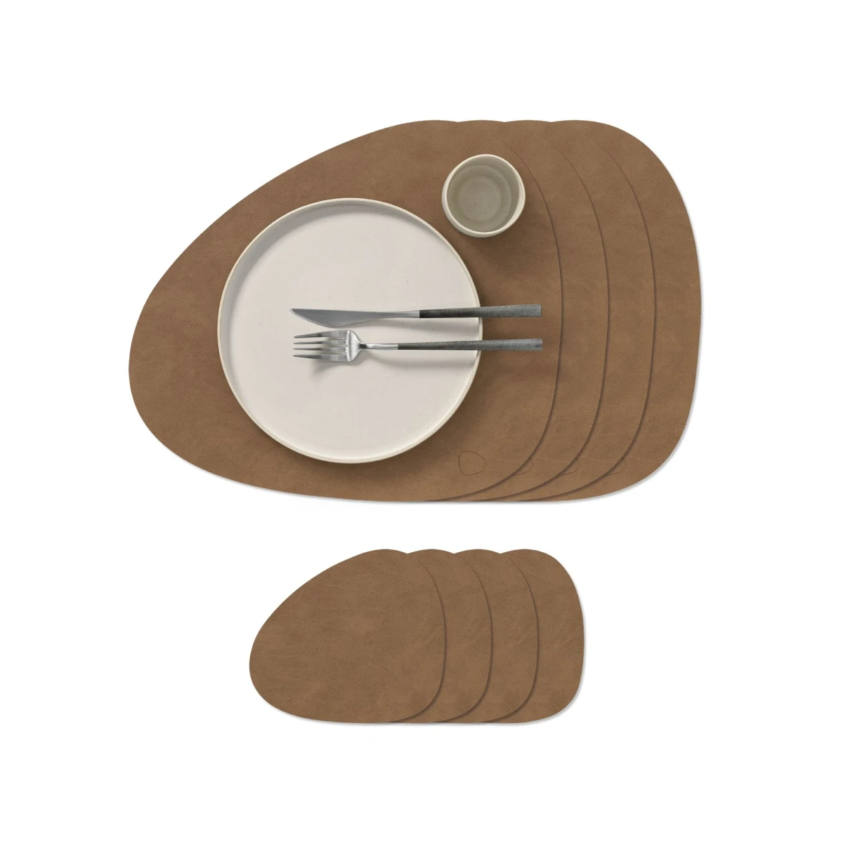 Podkładka stołowa Curve L Nupo Brown 37x44cm