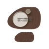 Podkładka stołowa Curve L Nupo Dark Brown 37x44cm