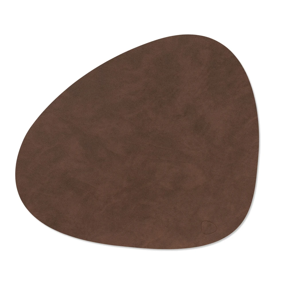 Podkładka stołowa Curve L Nupo Dark Brown 37x44cm