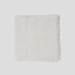 Serwetka lniana z koronką oyster