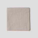 Serwetka lniana z koronką natural