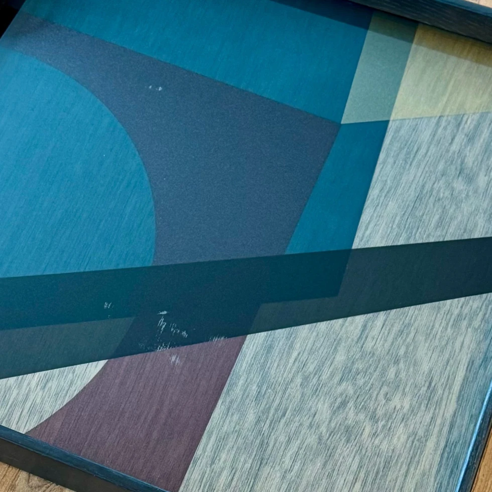 Taca dekoracyjna Slate Angle Glass L Ethnicraft