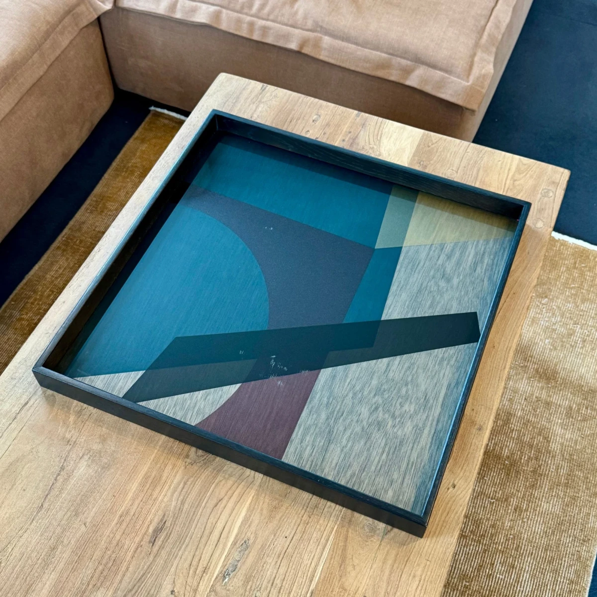 Taca dekoracyjna Slate Angle Glass L Ethnicraft