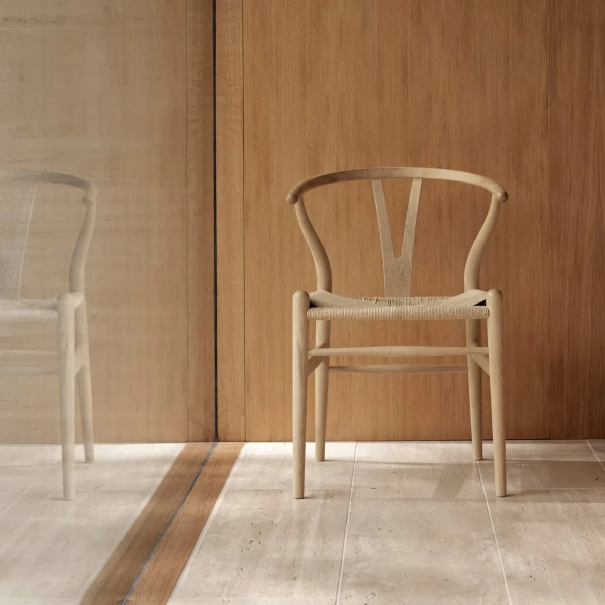 Drewniane krzesło Wishbone CH24 Natural Carl Hansen & Søn