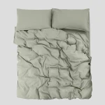 Komplet pościeli lniano-bawełnianej Moldura Sage