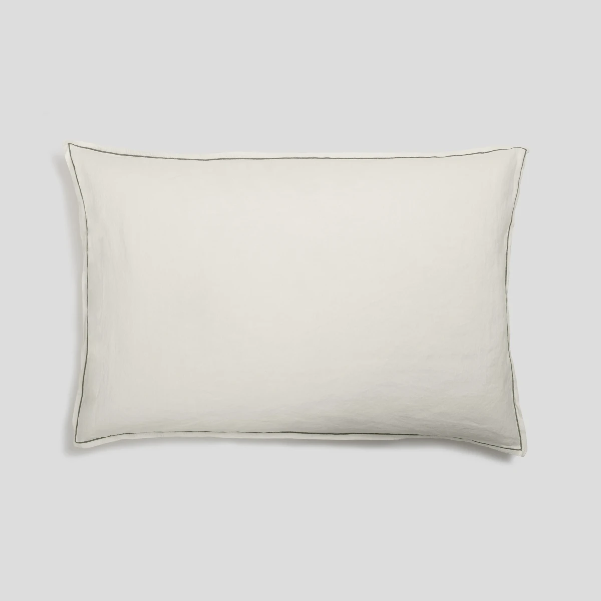 Komplet pościeli lniano-bawełnianej Moldura Off White