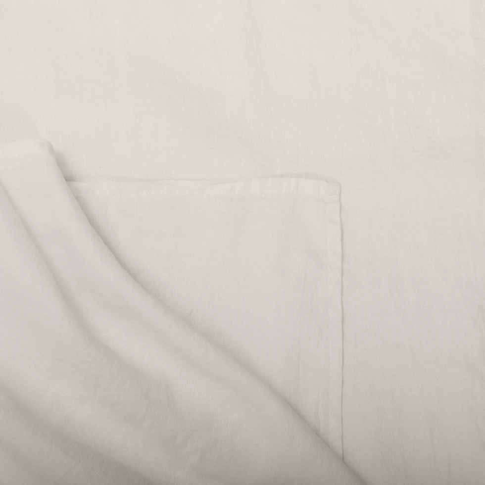 Prześcieradło lniano-bawełniane Moldura Off White 240x260 NAP