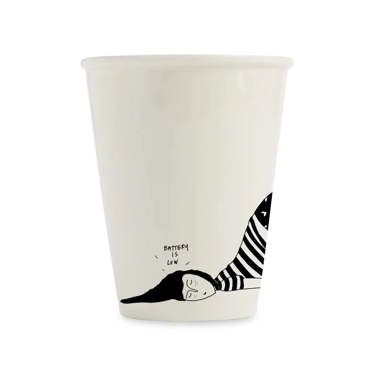 Porcelanowy kubek Battery Low