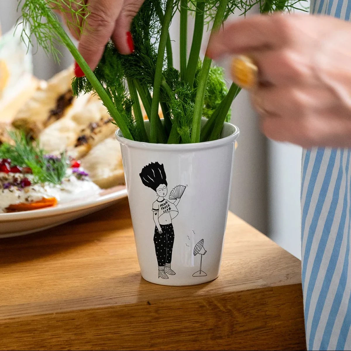 Porcelanowy kubek Battery Low