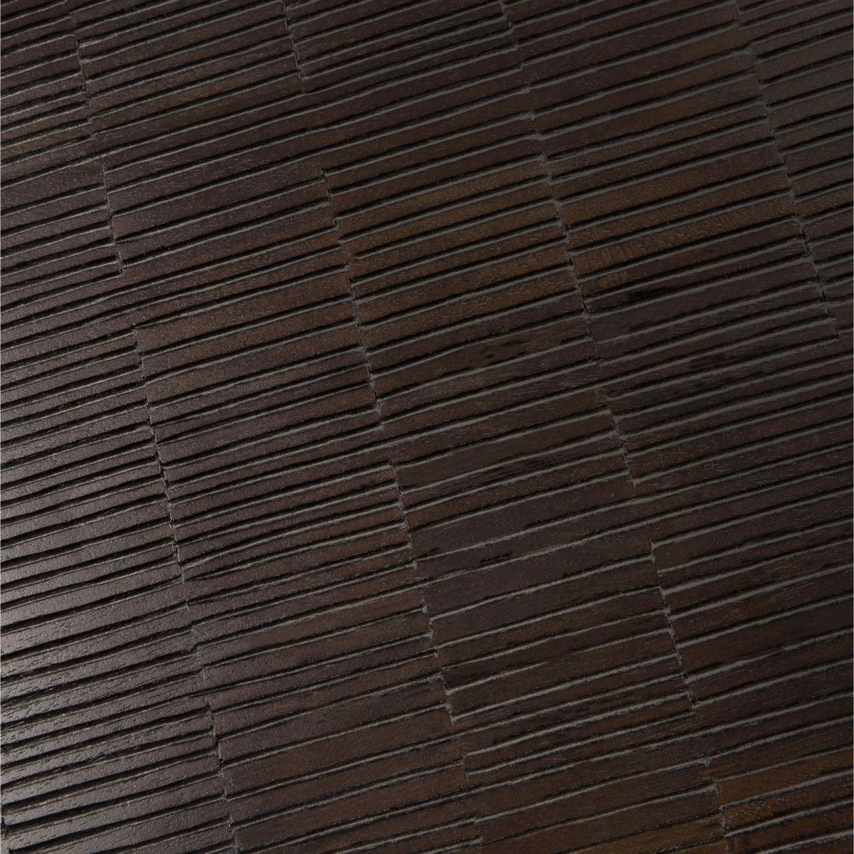 Stolik kawowy Grooves 135 cm tekowy czarny