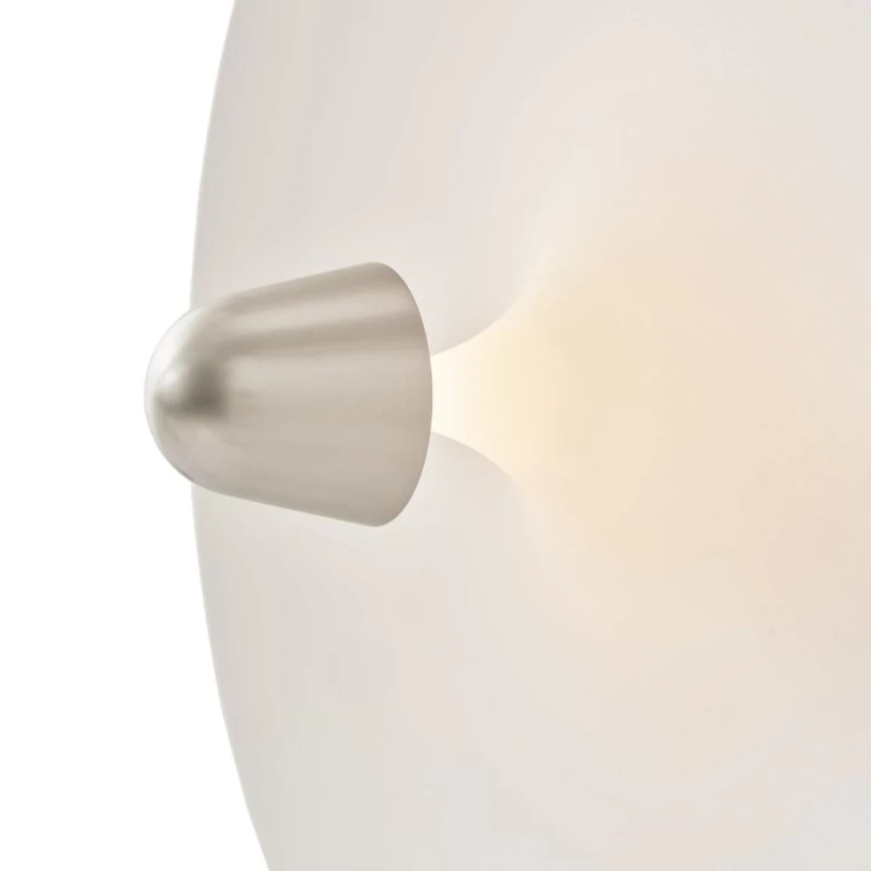 Lampa ścienna Kantarell Nickiel