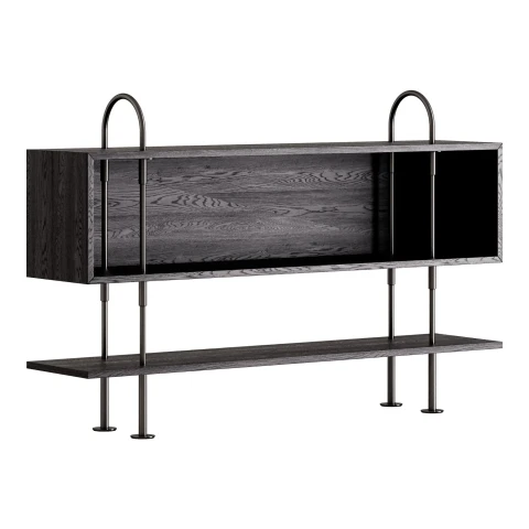 Regał modułowy Keen 160 Black Brass