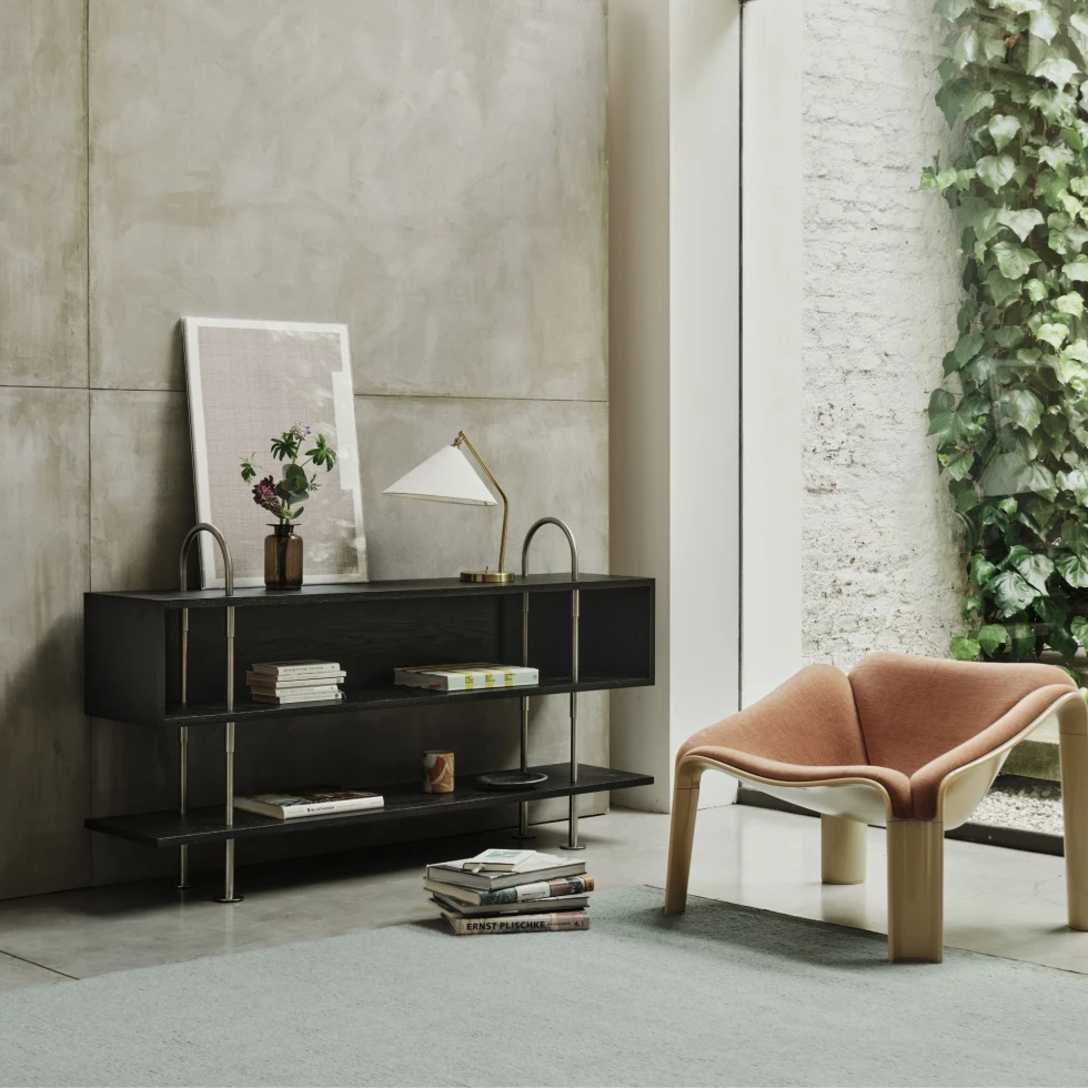 Regał modułowy Keen 160 Satin Stainless Steel