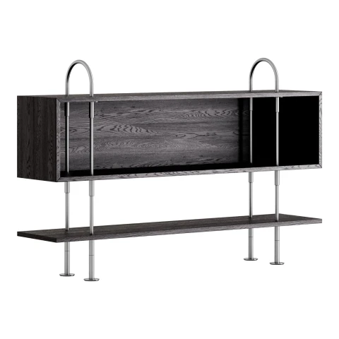 Regał modułowy Keen 160 Satin Stainless Steel