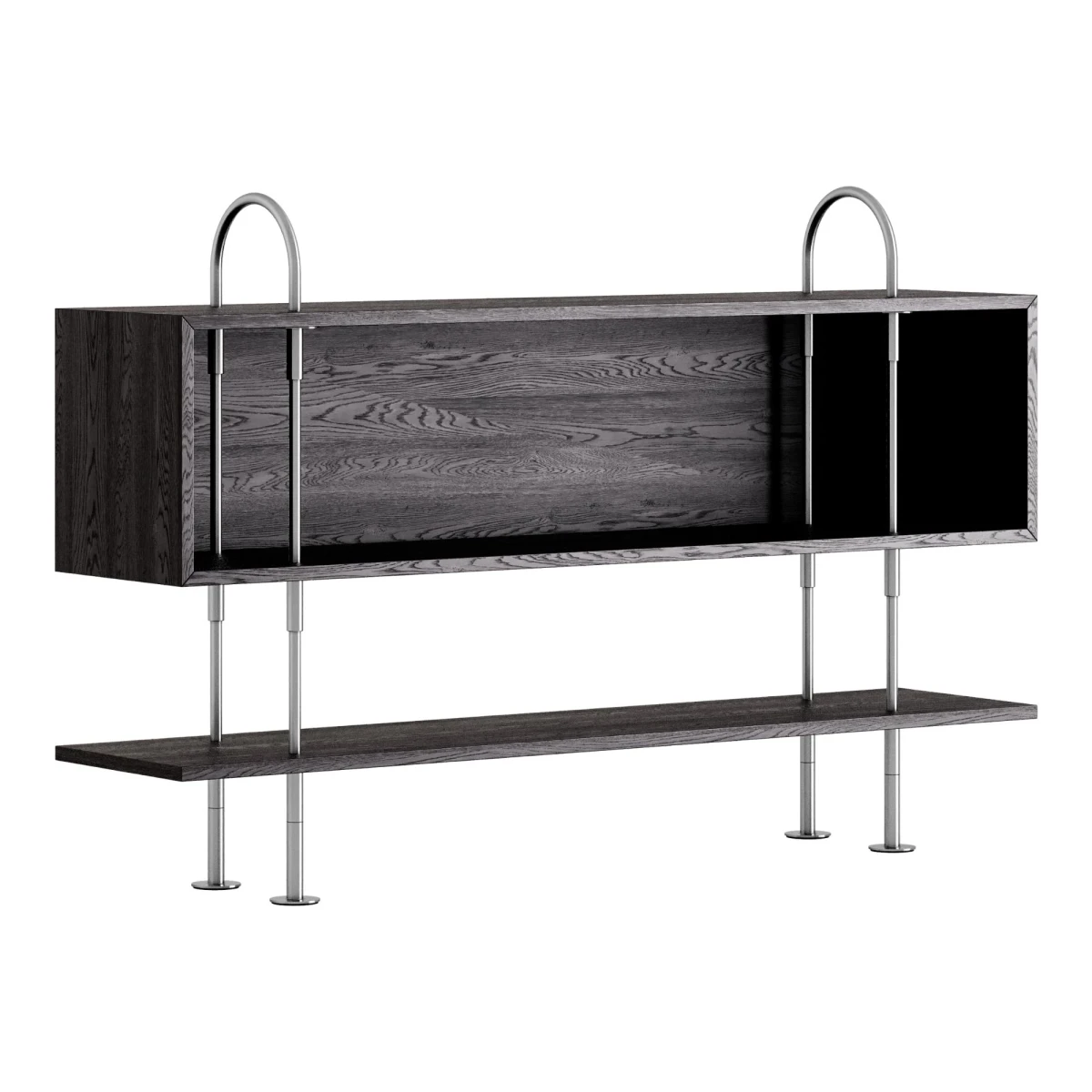 Regał modułowy Keen 160 Satin Stainless Steel