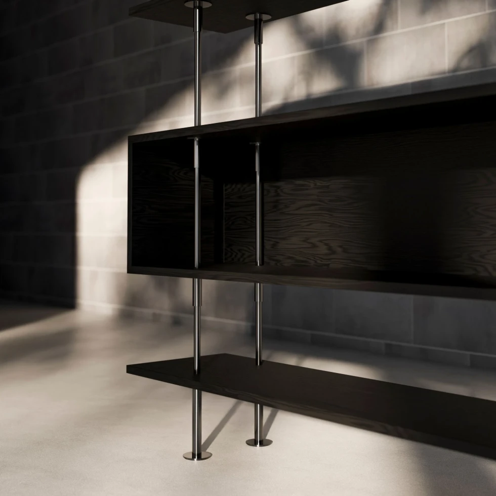 Regał modułowy Keen 62120 Satin Stainless Steel