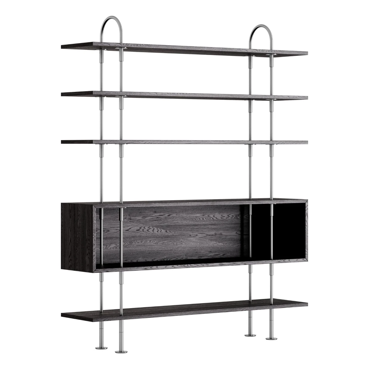 Regał modułowy Keen 62120 Satin Stainless Steel