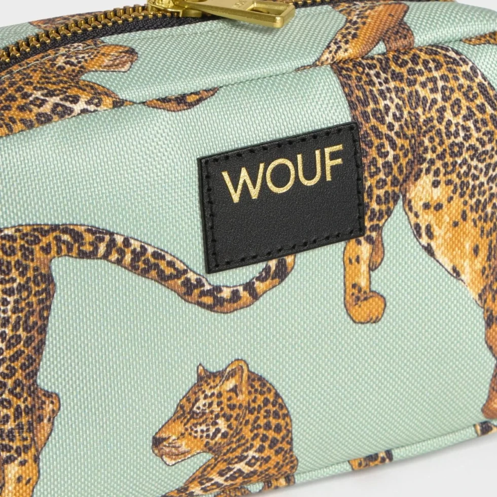 Kosmetyczka Make-up Bag Emerald Leopard
