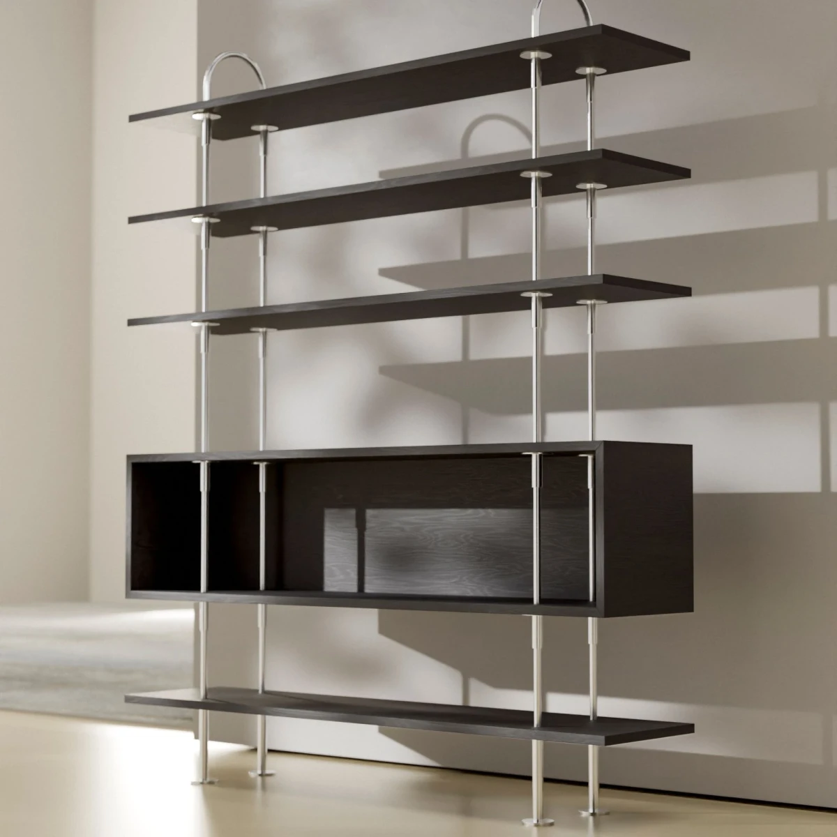 Regał modułowy Keen 62122 Satin Stainless Steel