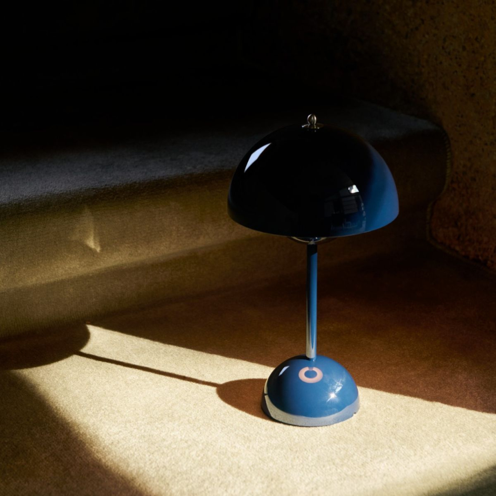 Lampa przenośna Flowerpot VP9 Steel Blue
