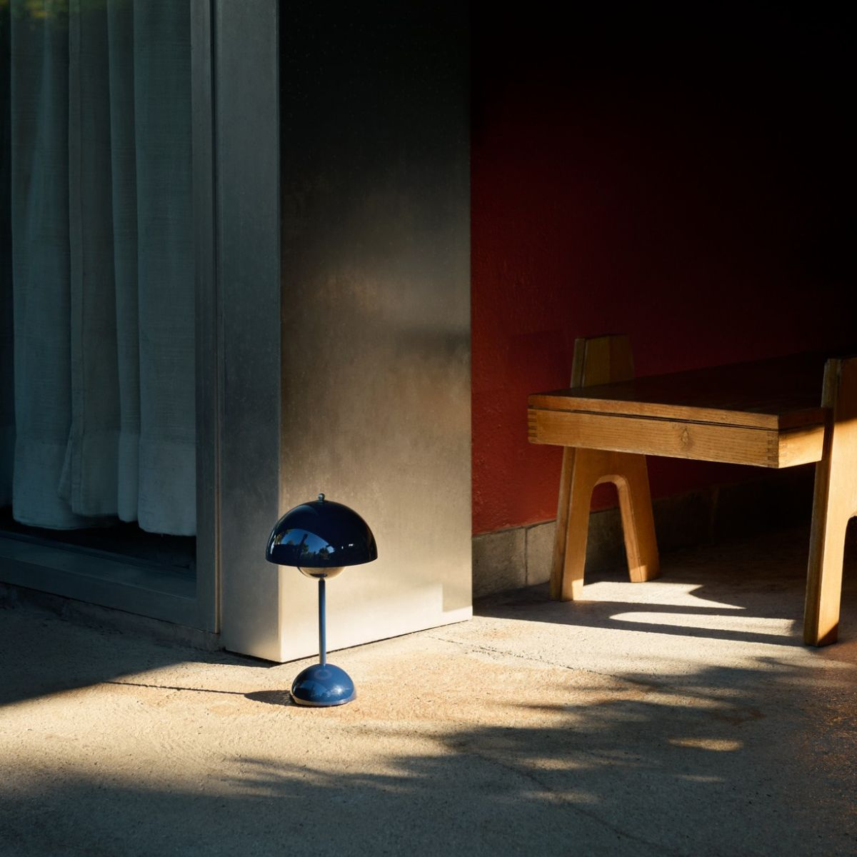 Lampa przenośna Flowerpot VP9 Steel Blue