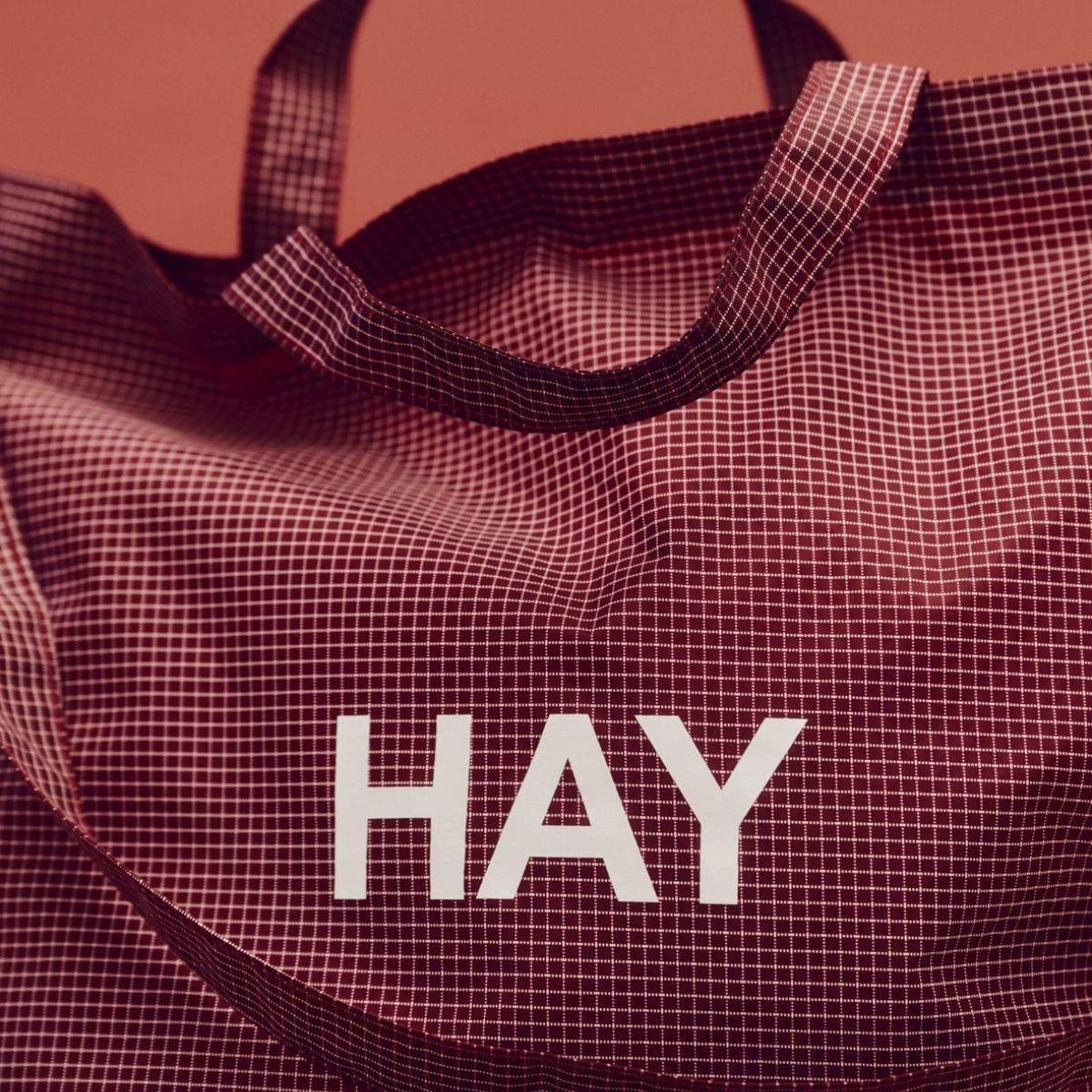 Torba Grid Crossbody Burgundy