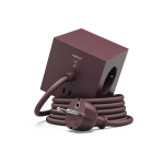 Listwa elektryczna Square 1 2xUSB-C 1,8m Mulberry Red