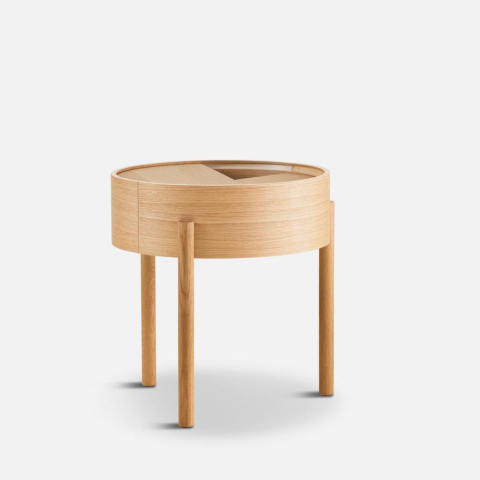 Drewniany stolik kawowy Arc mały Woud