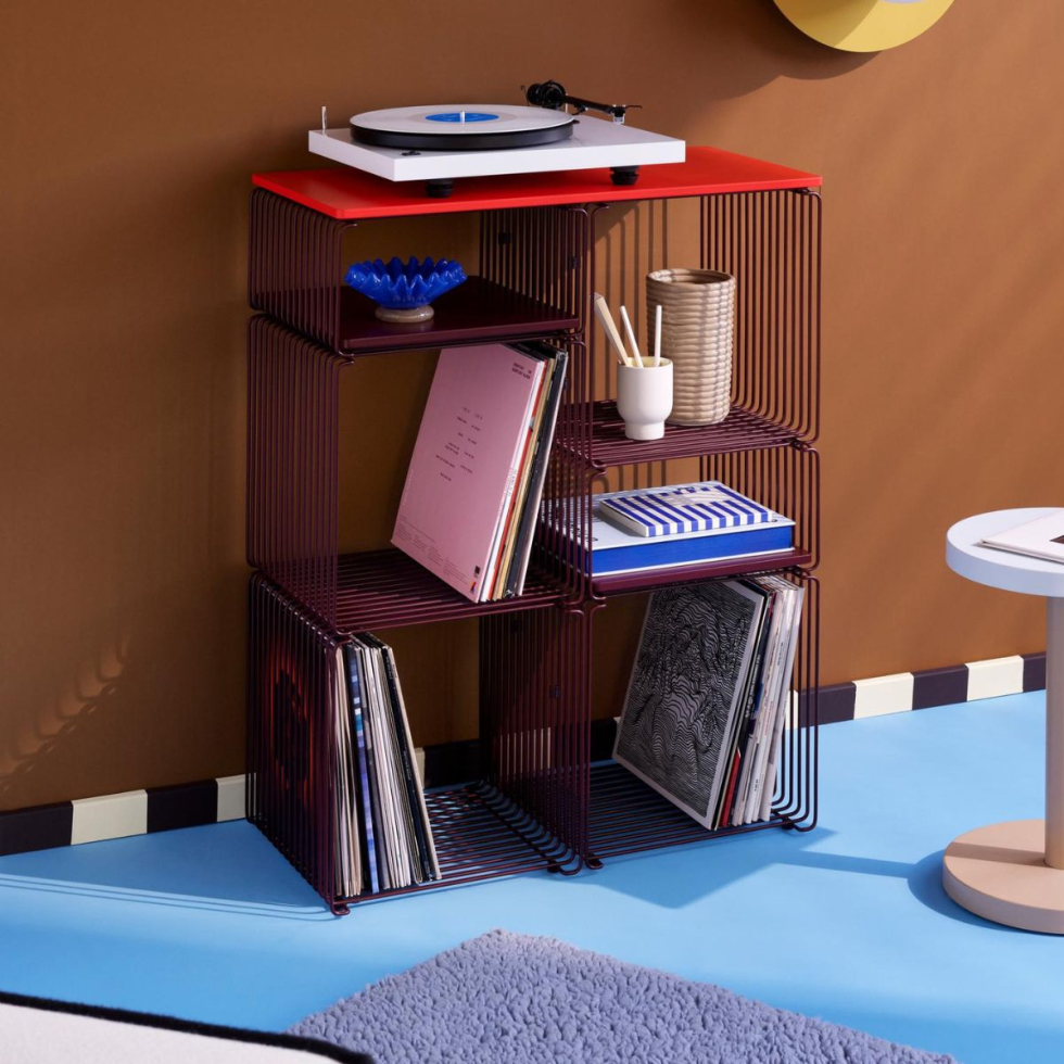 Półka wewnętrzna Panton Wire Black Red