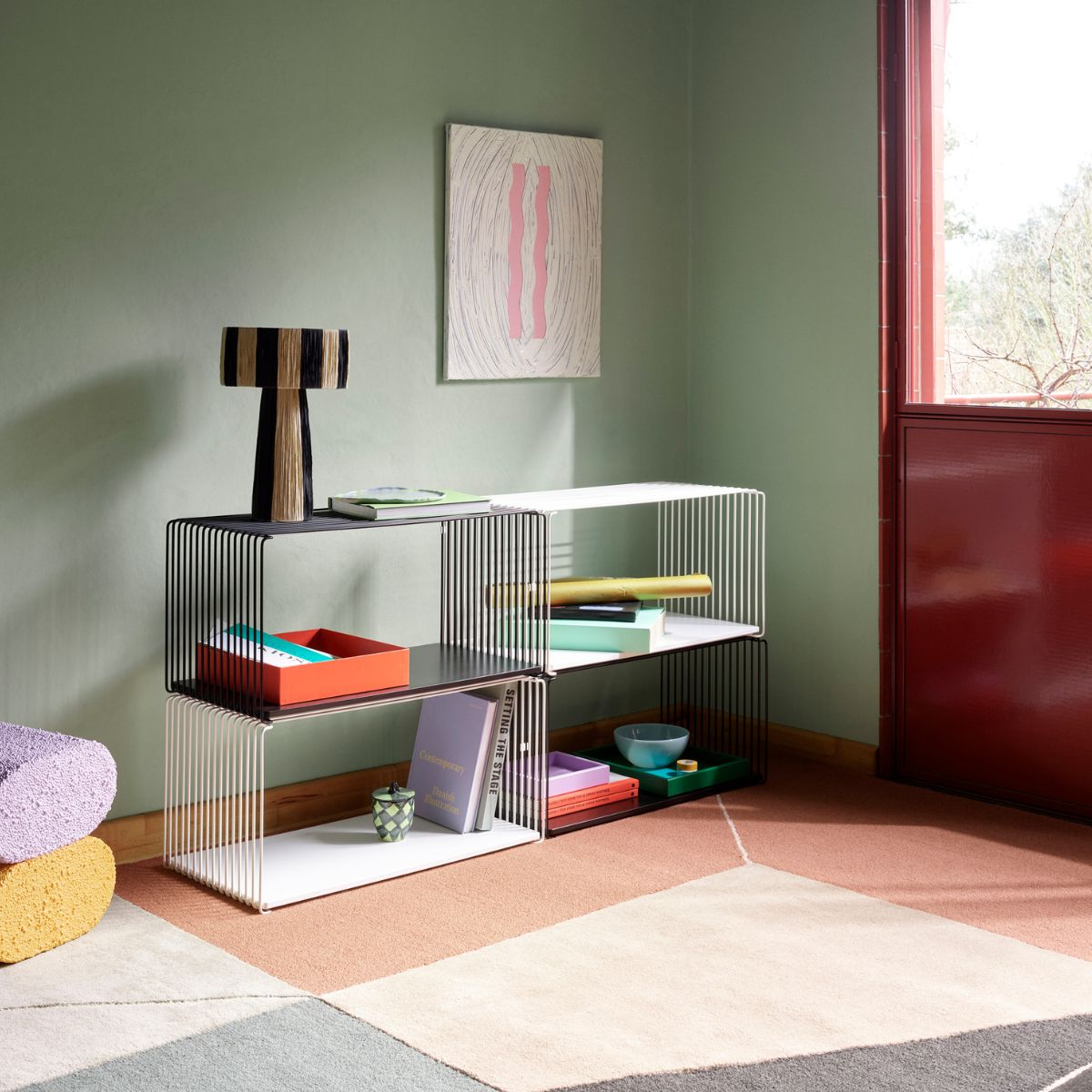 Panton Wire Extended D 34,8cm Black