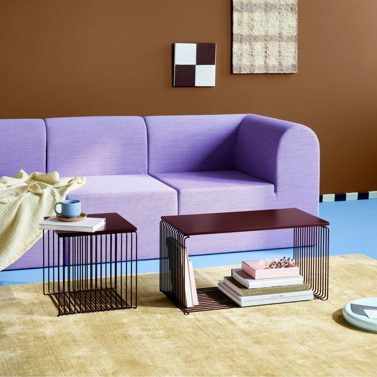 Panton Wire Extended D 34,8cm Black Red