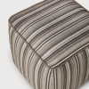 Puf oudoorowy Zahara Grey Stripe