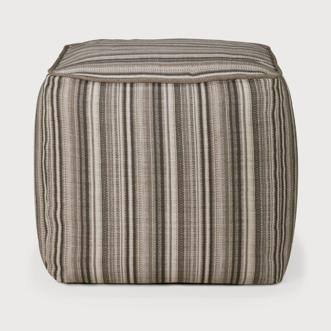 Puf oudoorowy Zahara Grey Stripe