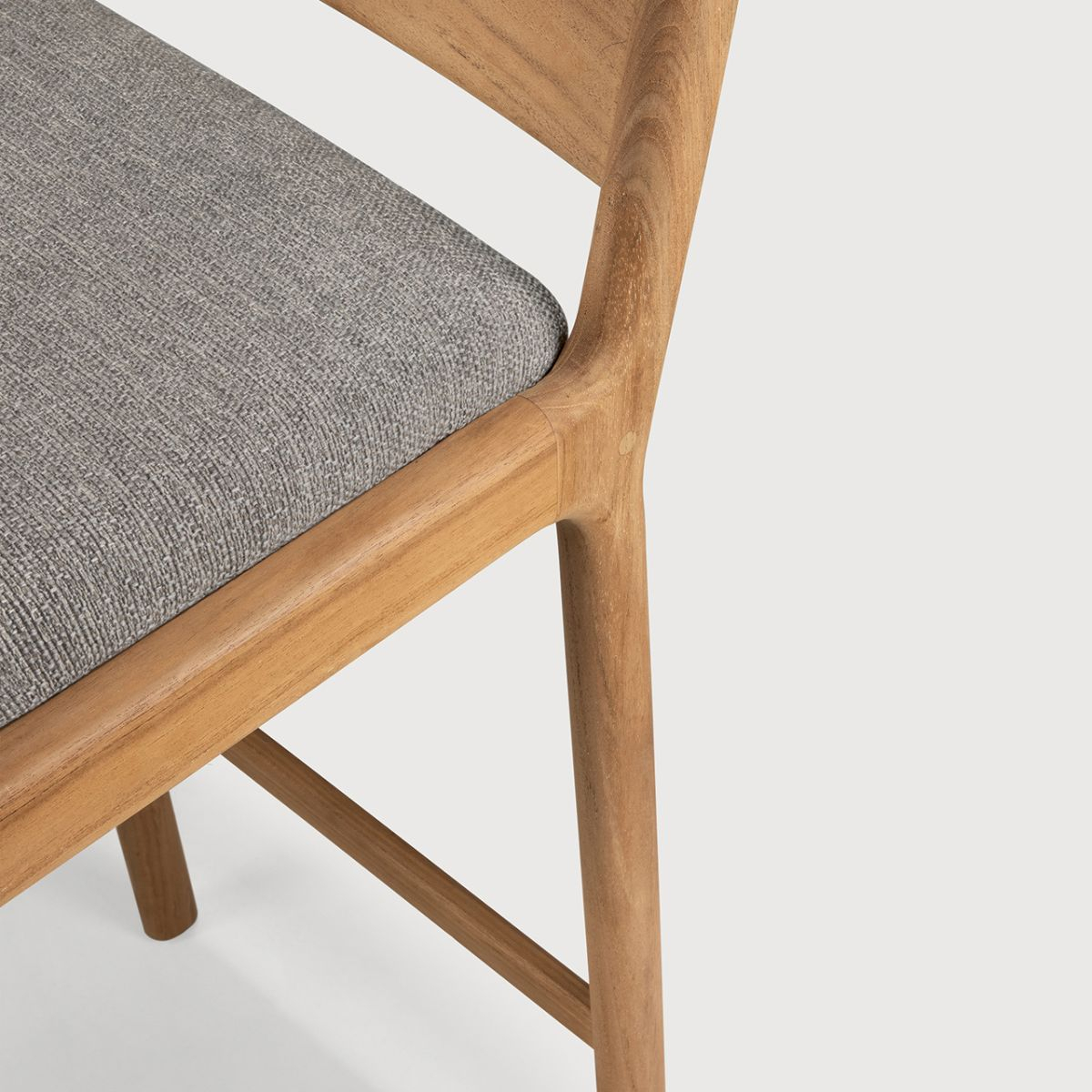 Krzesło barowe Jack tekowe z poduszką Mocha