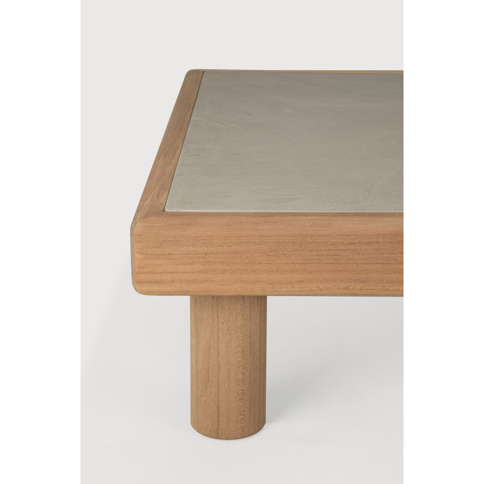 Stolik kawowy outdoorowy Monocle z betonowym blatem