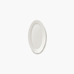 Owalny talerz Silhouette S White