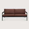 Sofa outdoorowa dwuosobowa Jack Teak Black Burgundy