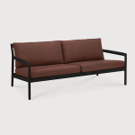 Sofa outdoorowa dwuosobowa Jack Teak Black Burgundy