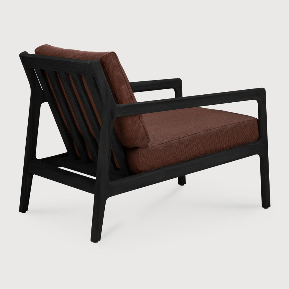 Fotel outdoorowy Jack Teak Black Burgundy