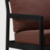 Fotel outdoorowy Jack Teak Black Burgundy
