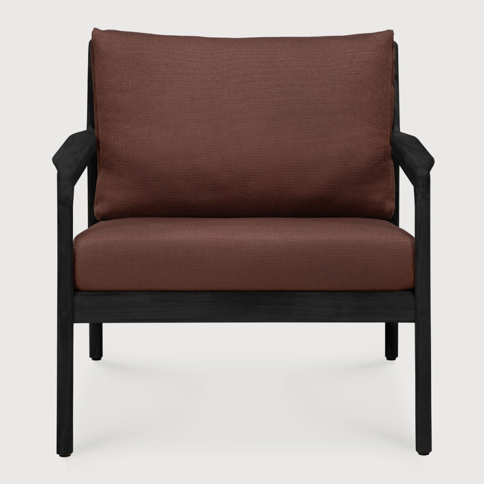 Fotel outdoorowy Jack Teak Black Burgundy