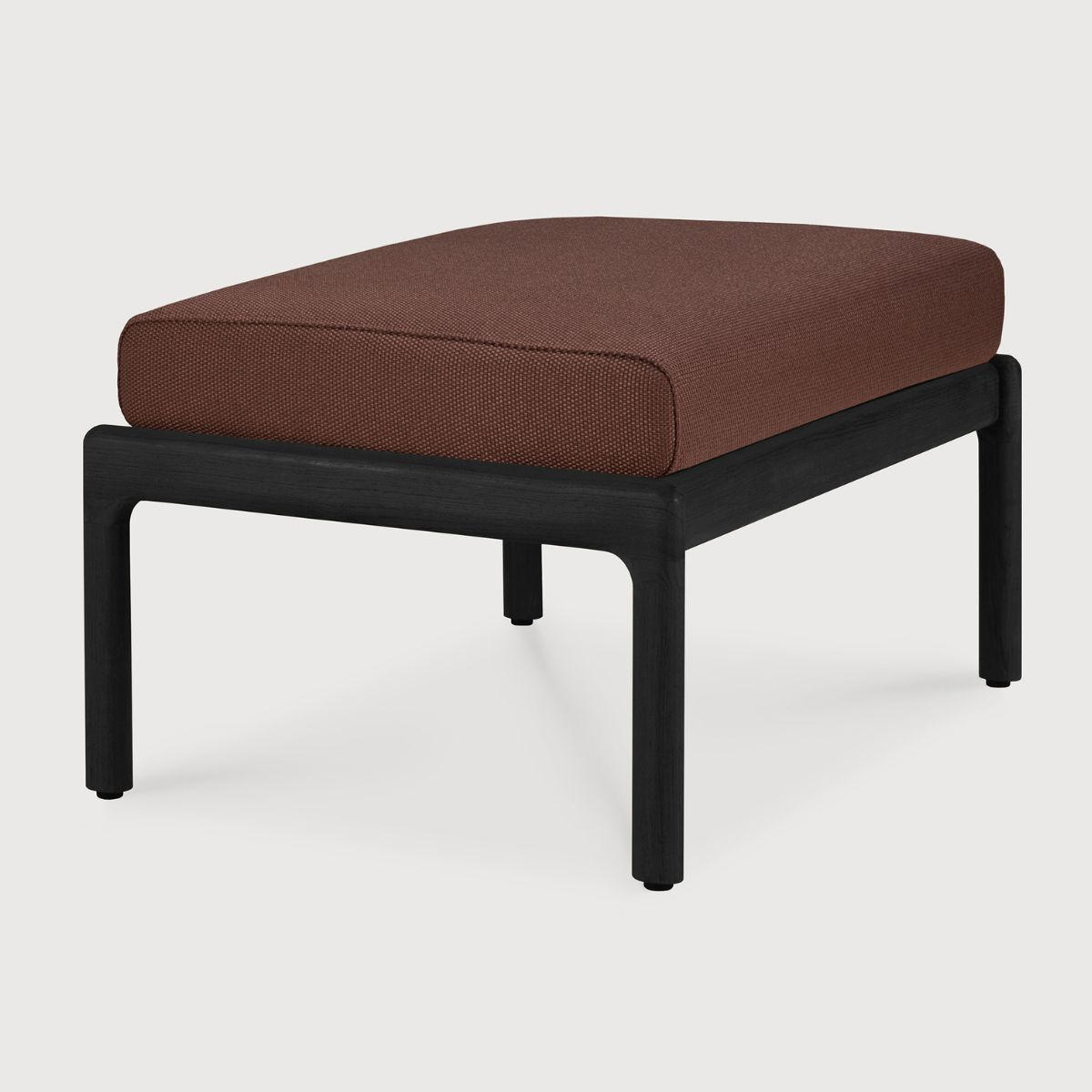 Podnóżek ogrodowy z drewna tekowego Jack Black Burgundy