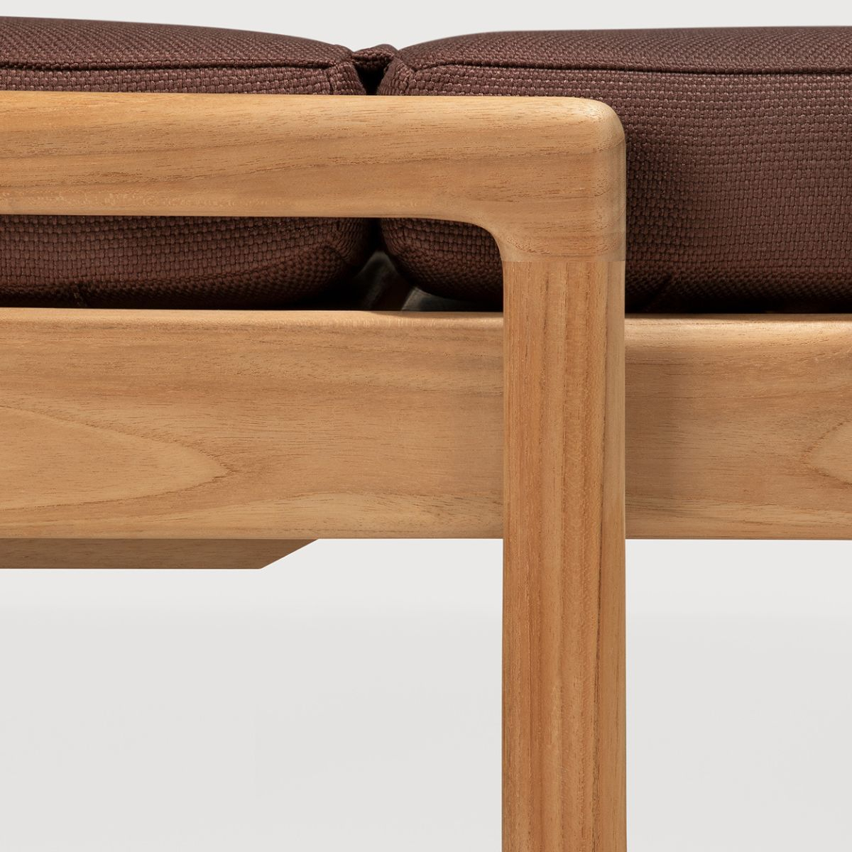 Leżak z poduszką Jack Teak Burgundy