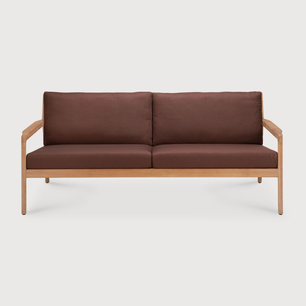 Sofa outdoorowa dwuosobowa Jack Teak Burgundy