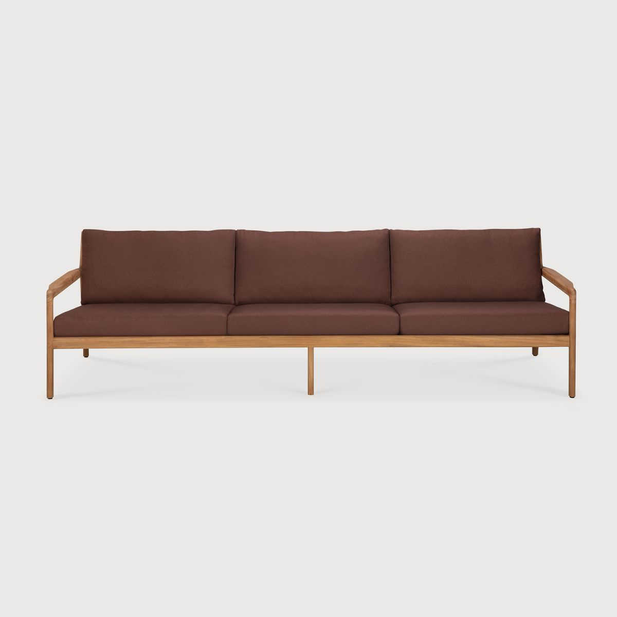 Sofa outdoorowa trzyosobowa Jack Teak Burgundy
